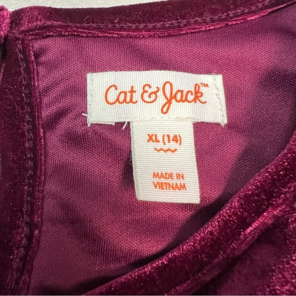 Cat & Jack Velvet Starry Kids Dress Size XL (14) - Picture 8 of 11